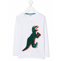 Paul Smith Junior Blusa com estampa de dinossauro - Branco