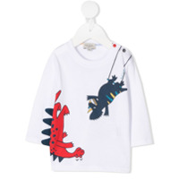 Paul Smith Junior Blusa com estampa de dinossauro - Branco