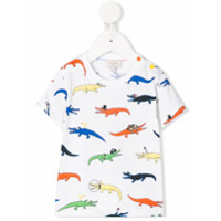 Paul Smith Junior Camiseta com estampa pele de crocodilo - Branco