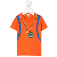 Paul Smith Junior Camiseta Explorer com estampa gráfica - Laranja