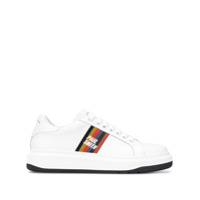 Paul Smith Tênis com cadarço e listras - Branco