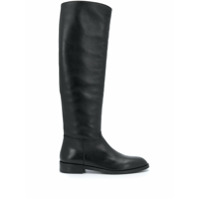 Paul Warmer Bota cano longo com salto baixo - Preto