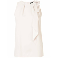 Paule Ka bow detail sleeveless blouse - Neutro