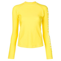 Perfect Moment logo sleeve rashguard - Amarelo