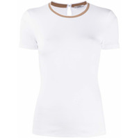 Peserico Camiseta canelada decote careca - Branco