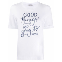 Peserico Camiseta com estampa Good Things - Branco