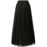 Peserico high-waisted pleated skirt - Preto