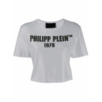 Philipp Plein Blusa cropped SS-23 - Branco