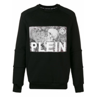 Philipp Plein Blusa de moletom com logo - Preto