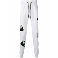 Philipp Plein Calça esportiva estampada - Branco