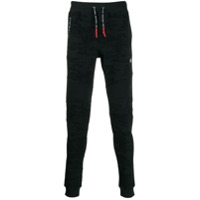 Philipp Plein Calça esportiva texturizada - Preto