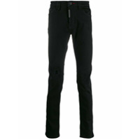 Philipp Plein Calça jeans com caveira 'Super Straight Cut' - Preto