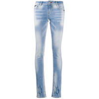 Philipp Plein Calça jeans skinny cintura baixa - Azul