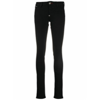 Philipp Plein Calça jeans skinny cintura média - Preto