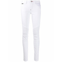 Philipp Plein Calça jeans skinny com aplicações - Branco