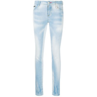 Philipp Plein Calça jeans skinny com cintura alta - Azul