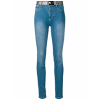 Philipp Plein Calça jeans skinny com detalhe de tachas - Azul