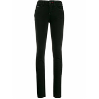 Philipp Plein Calça jeans slim cintura alta - Preto