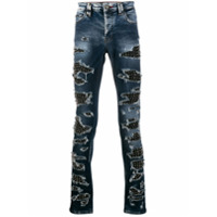 Philipp Plein Calça jeans 'Super Straight Cut' - Azul