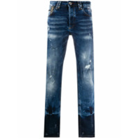 Philipp Plein Calça jeans Super Straight Cut - Azul