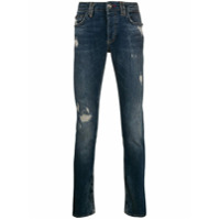Philipp Plein Calça jeans Super Straight Cut - Azul