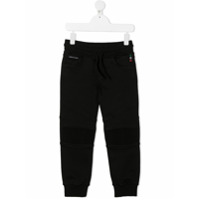 Philipp Plein Calça jogger jeans com recortes - Preto
