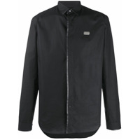 Philipp Plein Camisa camuflada com contas - Preto