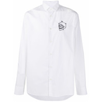 Philipp Plein Camisa com detalhe de caveira - Branco