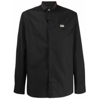 Philipp Plein Camisa com estampa de logo - Preto