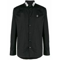 Philipp Plein Camisa com estampa de logo - Preto