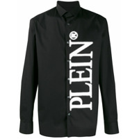 Philipp Plein Camisa com estampa de logo - Preto