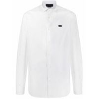 Philipp Plein Camisa mangas longas com logo - Branco