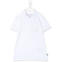 Philipp Plein Camisa polo com logo bordado - Branco