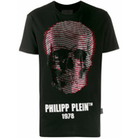 Philipp Plein Camiseta com aplicação de caveira - Preto