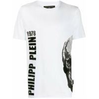 Philipp Plein Camiseta com aplicações de strass - Branco