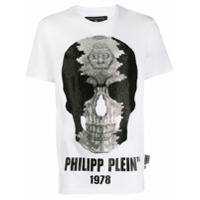 Philipp Plein Camiseta com aplicações de strass - Branco
