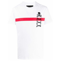 Philipp Plein Camiseta com bordado de caveira - Branco