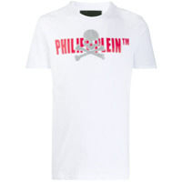 Philipp Plein Camiseta com caveira de strass - Branco