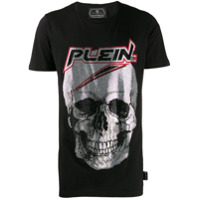 Philipp Plein Camiseta com caveira e strass - Preto