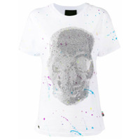 Philipp Plein Camiseta com estampa de caveira - Branco