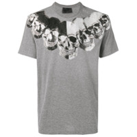 Philipp Plein Camiseta com estampa de caveira - Cinza