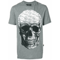 Philipp Plein Camiseta com estampa de caveira - Cinza