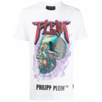Philipp Plein Camiseta com estampa de caveira e cristais - Branco