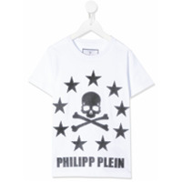 Philipp Plein Camiseta com estampa de caveira e estrela - Branco
