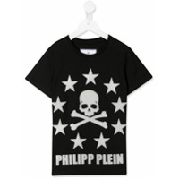 Philipp Plein Camiseta com estampa de caveira e estrela - Preto