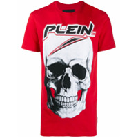Philipp Plein Camiseta com estampa de caveira - Vermelho