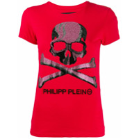 Philipp Plein Camiseta com estampa de caveira - Vermelho