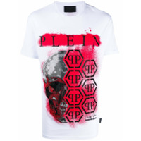 Philipp Plein Camiseta com estampa de logo - Branco