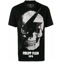 Philipp Plein Camiseta com estampa de raio - Preto