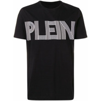 Philipp Plein Camiseta com logo bordado - Preto